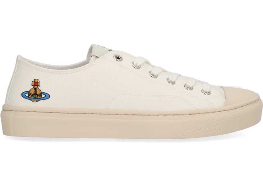 Sneakers Vivienne Westwood Low Top Plimsoll Sneaker WHITE Femei (BM 19515731) 1