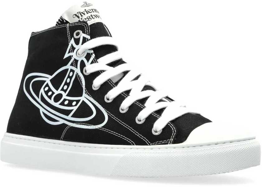 Sneakers Vivienne Westwood High Top Plimsoll Sneaker BLACK Barbati (BM 19515785) 2