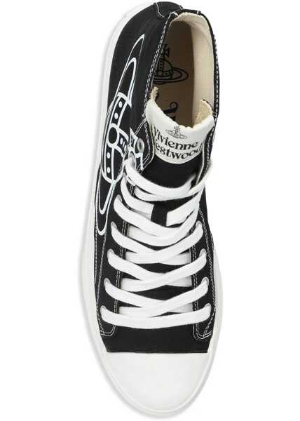 Sneakers Vivienne Westwood High Top Plimsoll Sneaker BLACK Barbati (BM 19515785) 4