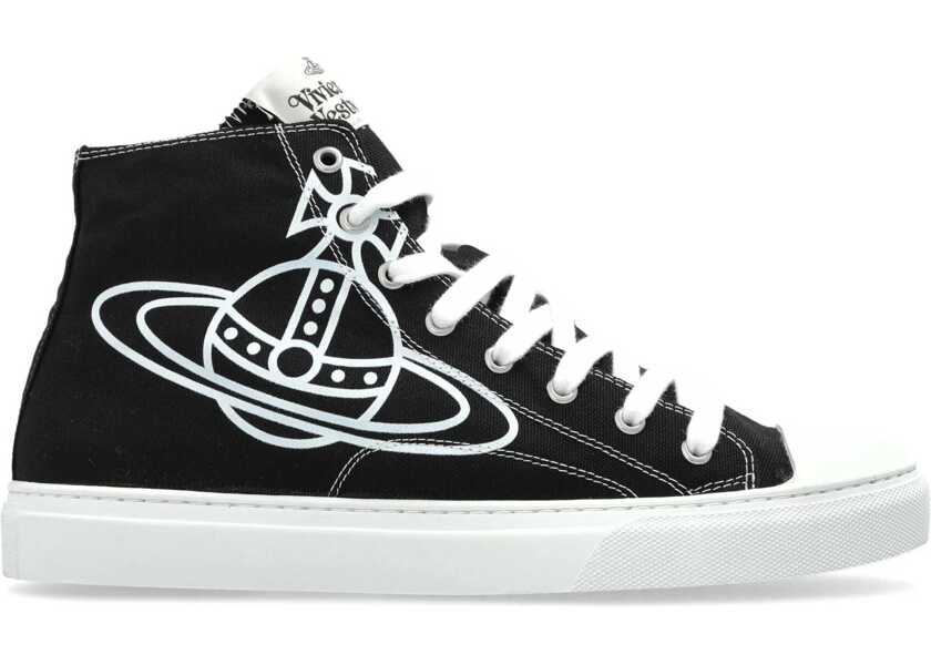 Sneakers Vivienne Westwood High Top Plimsoll Sneaker BLACK Barbati (BM 19515785) 1