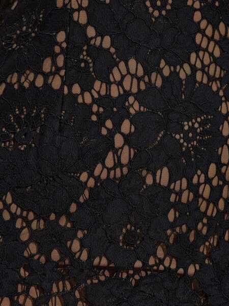 Rochii casual Self-Portrait Long Lace Dress BLACK Femei (BM 19518497) 4