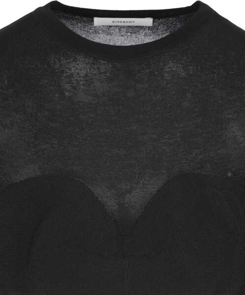 Rochii casual Givenchy Mini Dress With Flared Skirt BLACK Femei (BM 19518554) 4