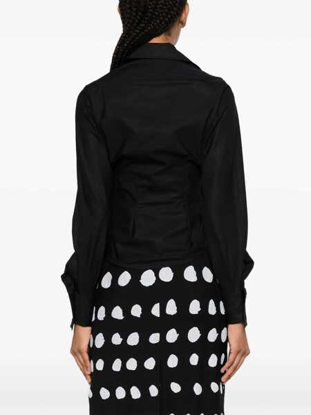 Bluze Vivienne Westwood Drunken Shirt BLACK Femei (BM 19518584) 4