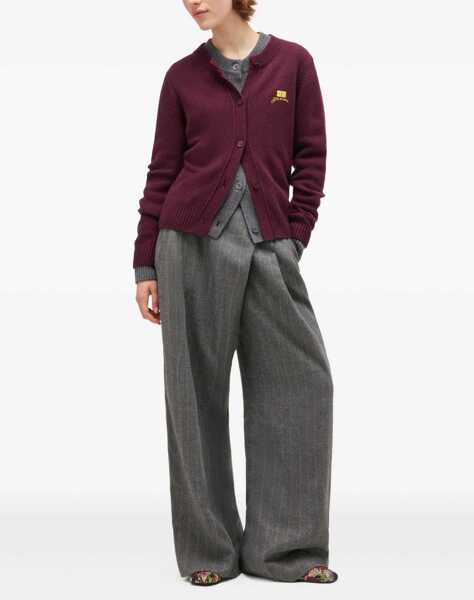 Cardigane Ganni Cardigan With Logo BORDEAUX Femei (BM 19518626) 2