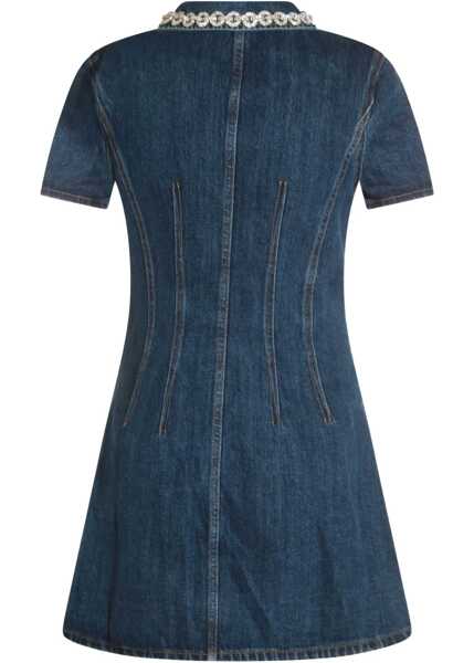 Rochii casual Self-Portrait Denim Crystal Mini Dress BLUE Femei (BM 19518635) 2