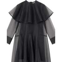 Rochii Ganni Dama - Rochii casual Ganni Long Dress With Hoop Collar BLACK Femei (BM 19518692) - B-mall.ro