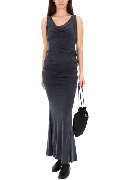 Rochii casual Vivienne Westwood Liz Long Dress BLACK Femei (BM 19518746) 2