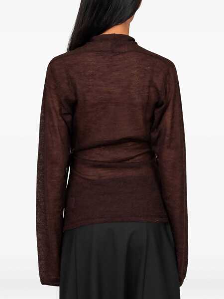 Bluze PALOMA WOOL Top Sudi BROWN Femei (BM 19518794) 3