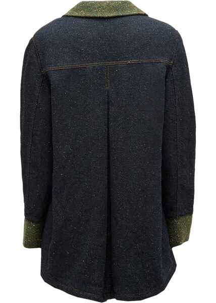 Sacouri Ganni Cotton Denim Blazer CHARCOAL Femei (BM 19518797) 2