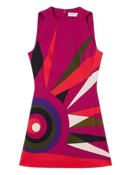 Rochii elegante PUCCI Sheath dress with Hawaii print Pink Femei (BM 19518801) 1