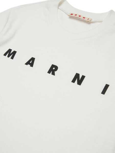 Tricouri Marni T-shirts White Fete (BM 19521294) 4