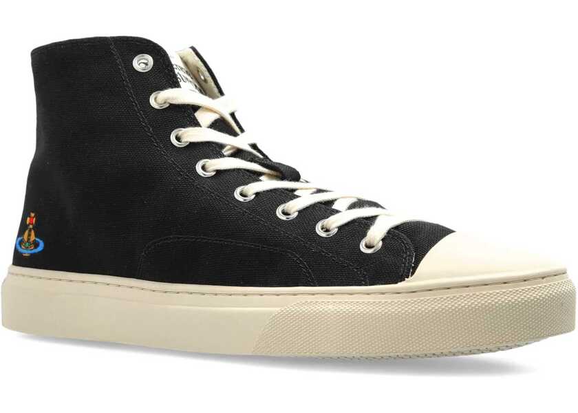 Sneakers Vivienne Westwood High Top Plimsoll Sneaker BLACK Barbati (BM 19521533) 2
