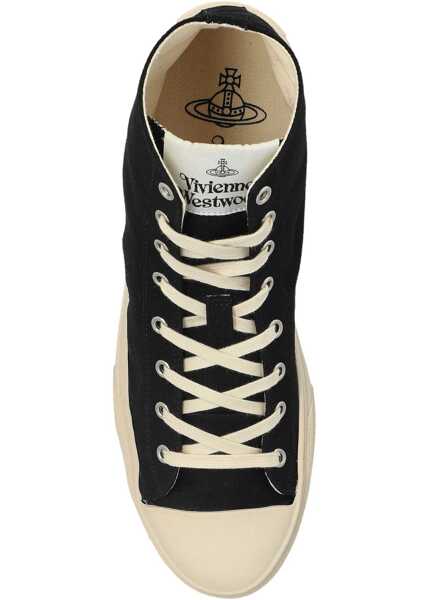 Sneakers Vivienne Westwood High Top Plimsoll Sneaker BLACK Barbati (BM 19521533) 3