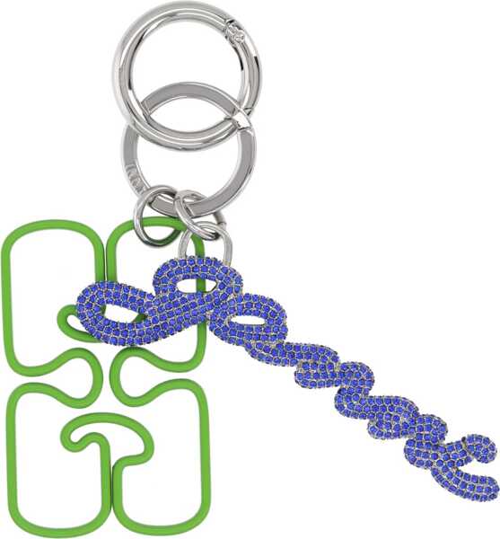 Brelocuri Ganni Keychain With Logo GREEN Femei (BM 19521545) 1
