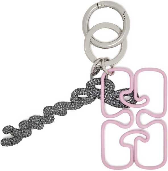 Brelocuri Ganni Keychain With Logo GREY Femei (BM 19521557) 3