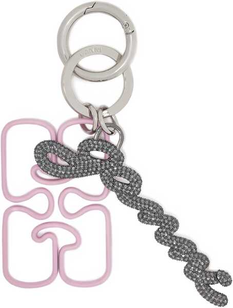 Brelocuri Ganni Keychain With Logo GREY Femei (BM 19521557) 1