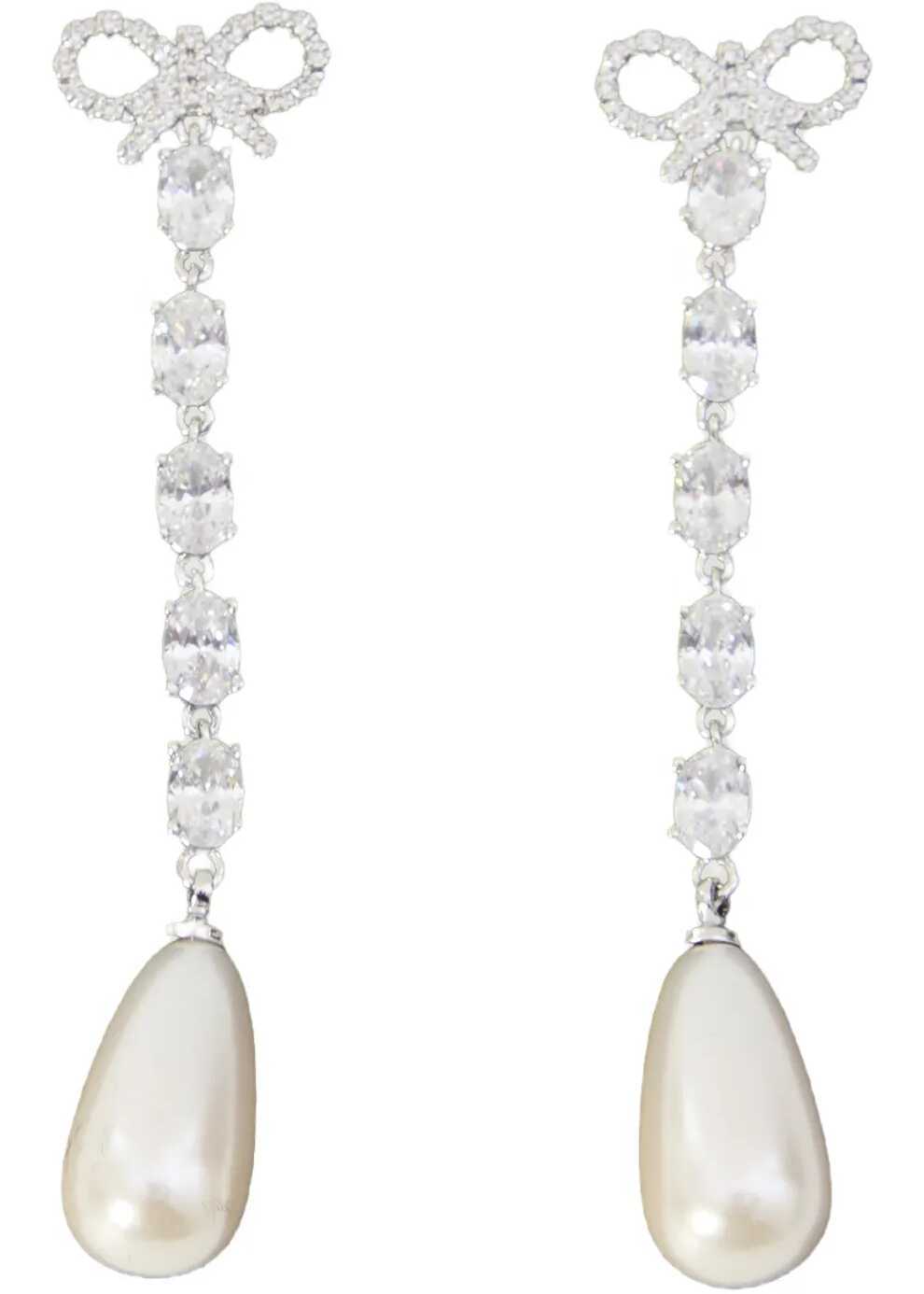 Cercei Self-Portrait Bow Pearl Droplet Earrings SILVER Femei (BM 19521620) 1