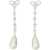 Self-Portrait Bow Pearl Droplet Earrings SILVER
