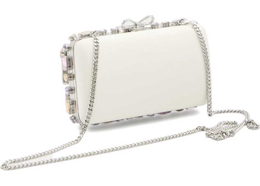 Genti plic Self-Portrait Multi Crystal Embellished Clutch Bag WHITE Femei (BM 19521629) 2