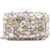 Self-Portrait Multi Crystal Embellished Clutch Bag WHITE