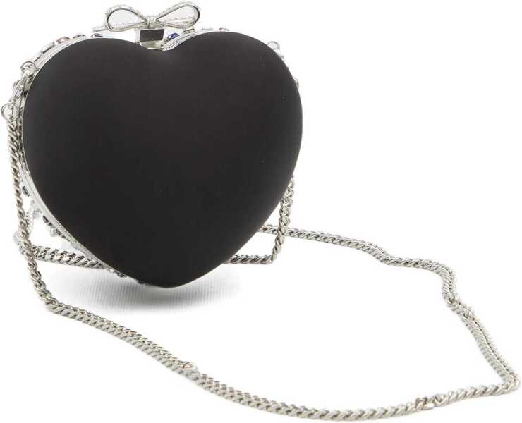 Genti plic Self-Portrait Multi Crystal Heart Clutch Bag BLACK Femei (BM 19521632) 2