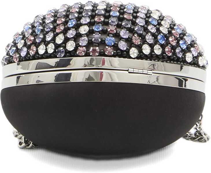 Genti plic Self-Portrait Multi Crystal Heart Clutch Bag BLACK Femei (BM 19521632) 3