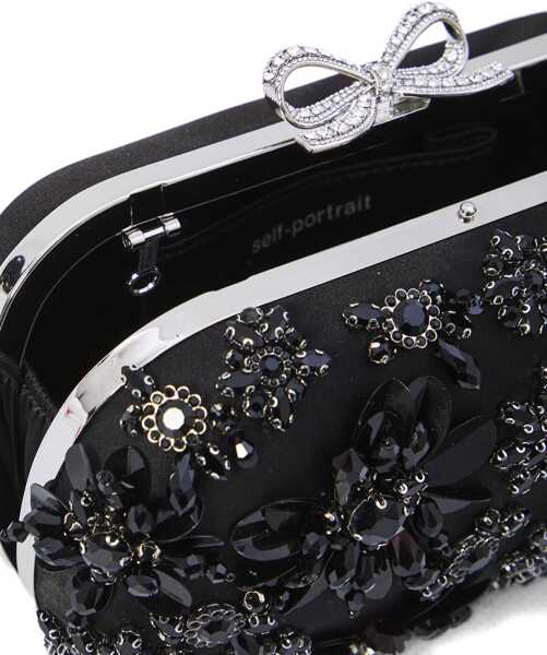 Genti plic Self-Portrait Floral Crystal Clutch Bag BLACK Femei (BM 19521635) 4
