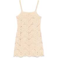 Rochii scurte Crochet Cotton Blend Slip Dress Femei