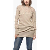 Pulovere Pure Cashmere Sweater With Lace Insert Femei