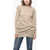 Ermanno Scervino Pure Cashmere Sweater With Lace Insert Beige