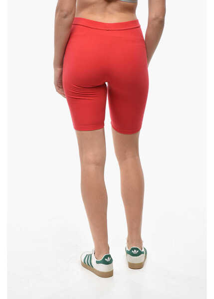 Pantaloni scurti DSQUARED2 Icon Stretch Cotton Cycling Shorts With Printed Logo Red Femei (BM 19521707) 2