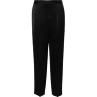 Pantaloni casual TOTÊME Low-Rise Satin Pants With Belt Loops Femei