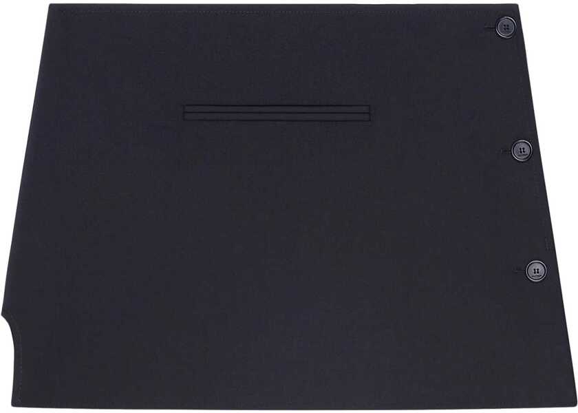 Fuste scurte COURRGES Wool Blend Miniskirt With Side Buttoning Black Femei (BM 19521719) 1