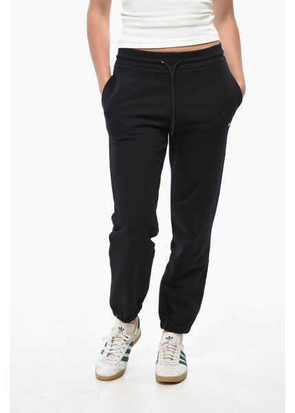 Pantaloni de trening MSGM Solid Color Cotton Joggers Black Femei (BM 19521731) 1