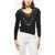 Ermanno Scervino Cashmere Blend Sweater With Lace Embellishment Black