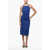 Max Mara Sfilata Denim Temide Sheath Dress With Lace-Up Detail Blue
