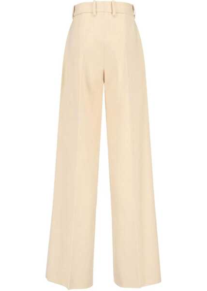 Pantaloni casual Ermanno Scervino Virgin Wool Palazzo Trousers 30815 Femei (BM 19521851) 3
