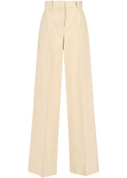 Pantaloni casual Ermanno Scervino Virgin Wool Palazzo Trousers 30815 Femei (BM 19521851) 1