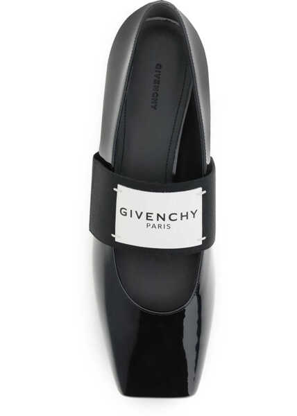Balerini Givenchy Patent-leather Squared Ballerinas BLACK Femei (BM 19521869) 4
