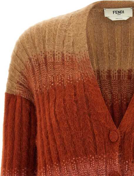Cardigane Fendi Mohair and Wool Blend Cardigan RUSTBLUSH Femei (BM 19521884) 4