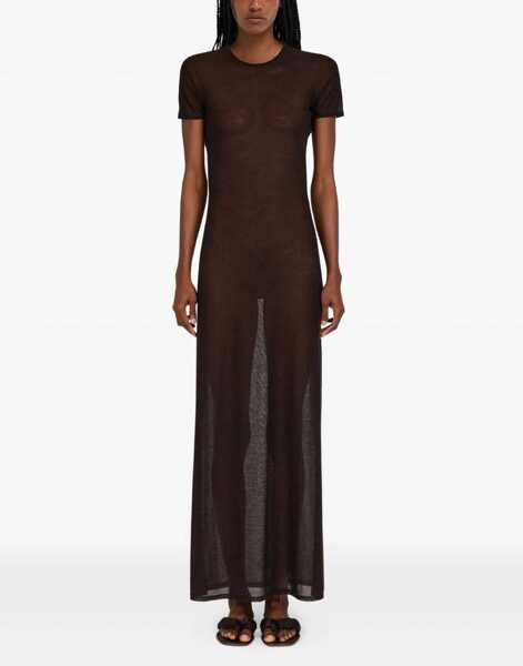 Rochii lungi Ferragamo Long Dress EXPRESSO Femei (BM 19521887) 2