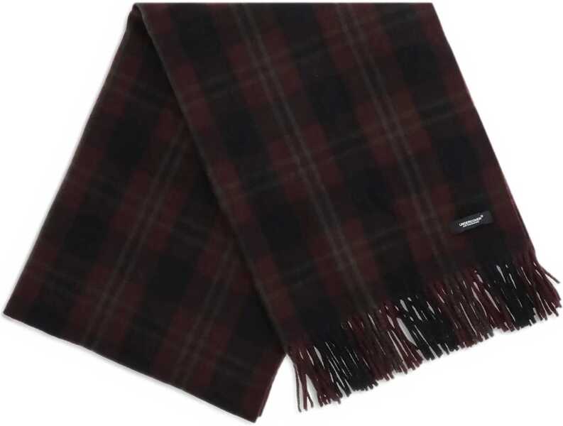 Esarfe UNDERCOVER Wool check Scarf BORDEAUX Barbati (BM 19521890) 2