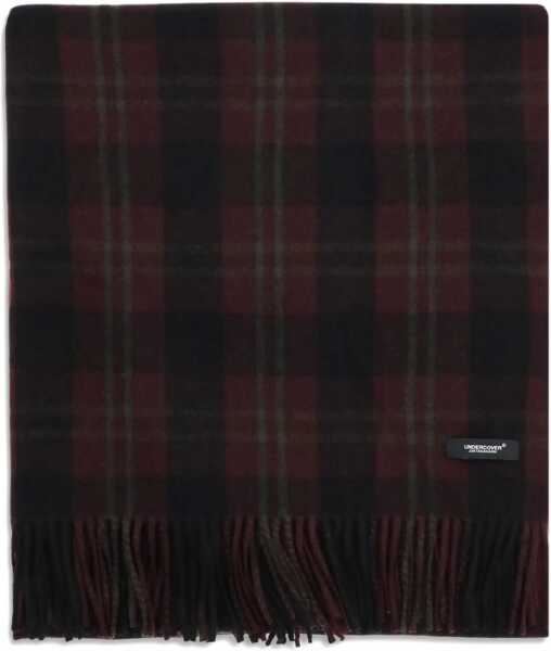 Esarfe UNDERCOVER Wool check Scarf BORDEAUX Barbati (BM 19521890) 1
