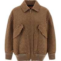 Jachete Bomber with irregular chevron pattern Femei