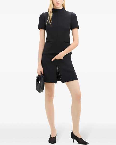 Fuste scurte COURRGES Low-Rise Miniskirt With Adjustable Split Black Femei (BM 19521968) 2