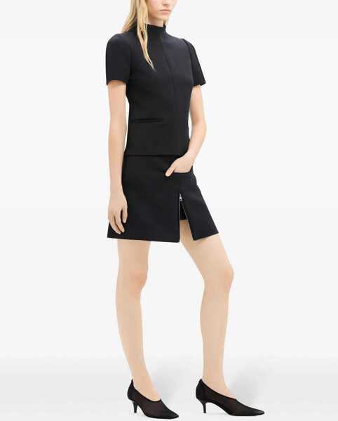 Fuste scurte COURRGES Low-Rise Miniskirt With Adjustable Split Black Femei (BM 19521968) 3