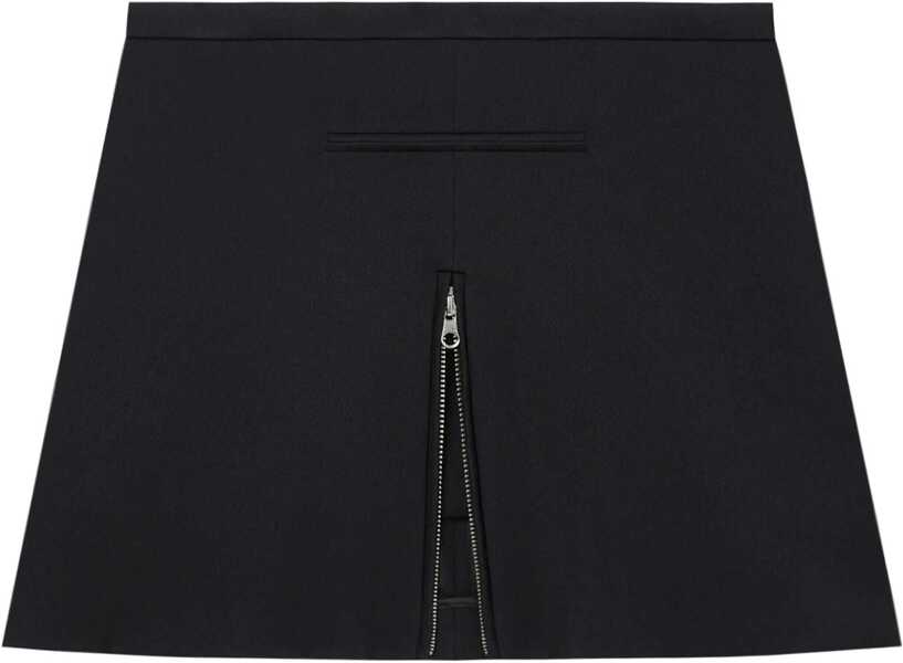 Fuste scurte COURRGES Low-Rise Miniskirt With Adjustable Split Black Femei (BM 19521968) 1