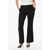 Balmain Flared Fit Pants With Hidden Closure Black