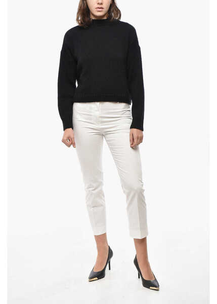 Pulovere Dior Crew Neck Cropped Fit Wool Blend Sweater Black Femei (BM 19521980) 4