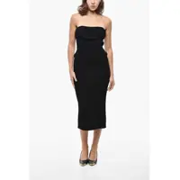 Rochii lungi Knitted Strapless Sheath Dress Femei
